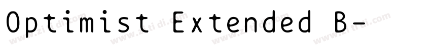 Optimist Extended B字体转换